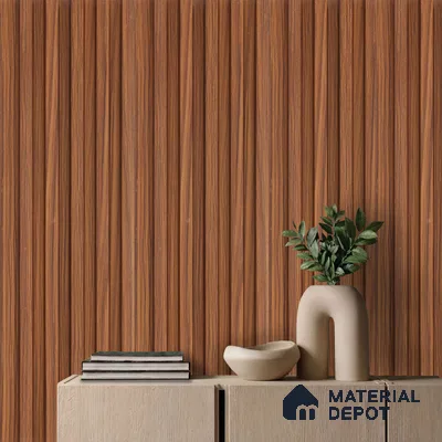 Wooden Look PN 00809 9.5 ft x 4.9 inch Charcoal Panel - 12 mm | Suitable for Feature Wall, TV Unit & Living Room | Width is Subjected to 5% Variation