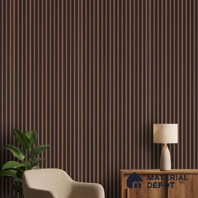 Wooden Look PN 00829 9.5 ft x 4.7 inch Charcoal Panel - 12 mm | Suitable for Feature Wall, TV Unit & Living Room | Width is Subjected to 5% Variation