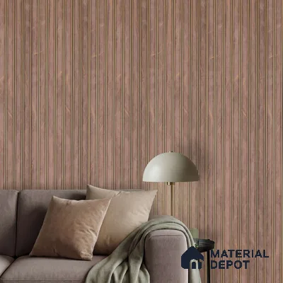 Brown Marble Look PN 02331 9.5 ft x 8 inch Charcoal Panel - 8 mm | Suitable for Feature Wall, TV Unit & Living Room | Width is Subjected to 5% Variation