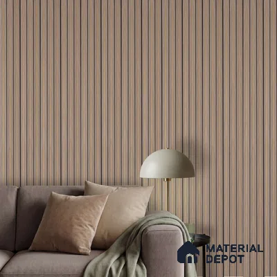Grey Geometric Look PN 02344 9.5 ft x 8 inch Charcoal Panel - 8 mm | Suitable for Feature Wall, TV Unit & Living Room | Width is Subjected to 5% Variation
