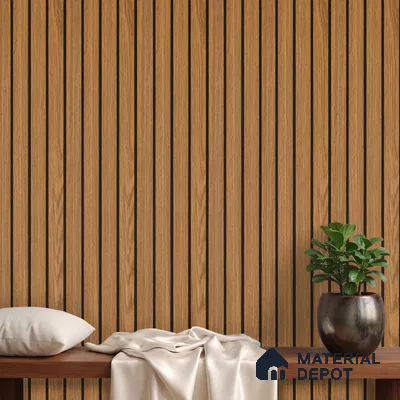 Wooden Look PN 02804 9 ft x 6.7 inch Charcoal Panel - 14 mm | Suitable for Feature Wall, TV Unit & Living Room | Width is Subjected to 5% Variation
