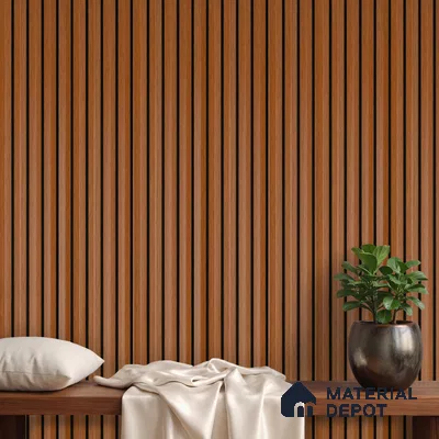 Wooden Look PN 02806 9 ft x 6.7 inch Charcoal Panel - 14 mm | Suitable for Feature Wall, TV Unit & Living Room | Width is Subjected to 5% Variation