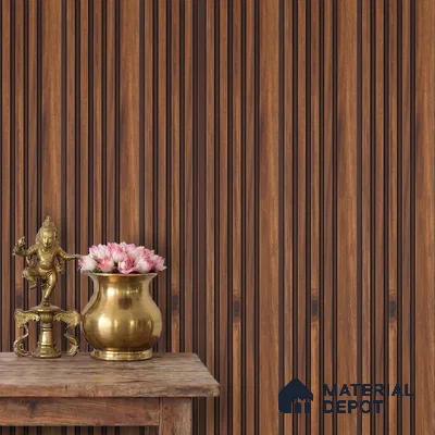 Wooden Look PN 02821 9 ft x 4.9 inch Charcoal Panel - 11 mm | Suitable for Feature Wall, TV Unit & Living Room | Width is Subjected to 5% Variation