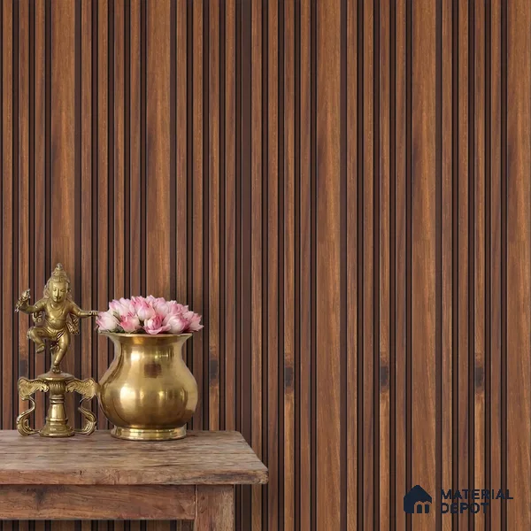 Wooden Look PN 02821 9 ft x 4.9 inch Charcoal Panel - 11 mm | Suitable for Feature Wall, TV Unit & Living Room | Width is Subjected to 5% Variation