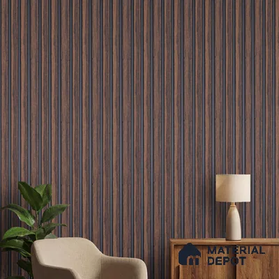 Wooden Look PN 03284 8 ft x 4.9 inch Charcoal Panel - 8 mm | Suitable for Feature Wall, TV Unit & Living Room | Width is Subjected to 5% Variation