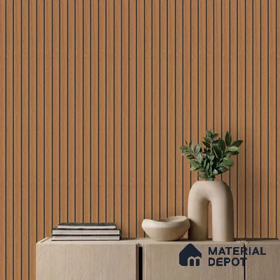 Wooden Look PN 03297 8 ft x 4.9 inch Charcoal Panel - 8 mm | Suitable for Feature Wall, TV Unit & Living Room | Width is Subjected to 5% Variation