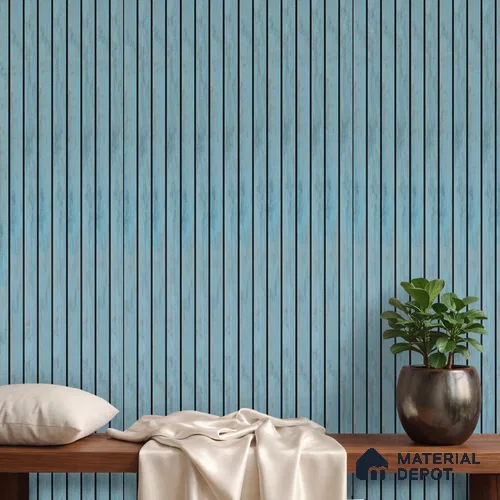 Blue Rustic Look PN 03299 8 ft x 4.9 inch Charcoal Panel - 8 mm | Suitable for Feature Wall, TV Unit & Living Room | Width is Subjected to 5% Variation