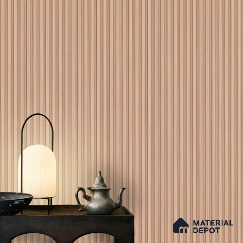 Brown Wooden Louver PN 03420 8 ft x 4.8 inch Charcoal Panel - 11 mm | Suitable for Feature Wall, TV Unit & Living Room | Width is Subjected to 5% Variation