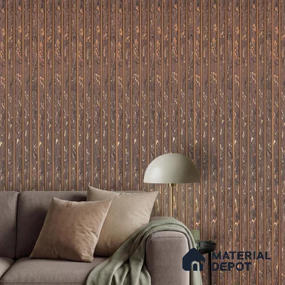 Brown Marble Look PN 03557 9.5 ft x 4.8 inch Charcoal Panel - 11 mm | Suitable for Feature Wall, TV Unit & Living Room | Width is Subjected to 5% Variation