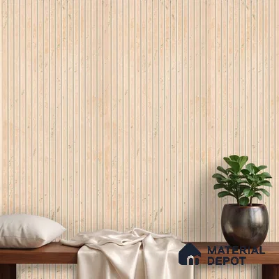 Cream Stone Look PN 03861 9.5 ft x 6 inch Charcoal Panel - 10 mm | Suitable for Feature Wall, TV Unit & Living Room | Width is Subjected to 5% Variation