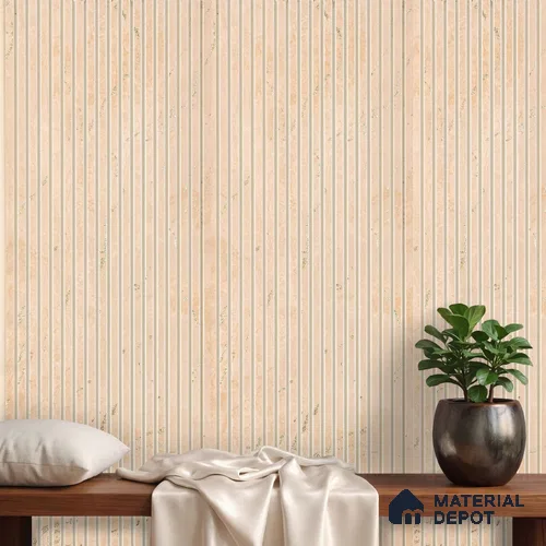 Beige Plain Colour Louver PN 03861 9.5 ft x 6 inch Charcoal Panel - 10 mm | Suitable for Feature Wall, TV Unit & Living Room | Width is Subjected to 5% Variation
