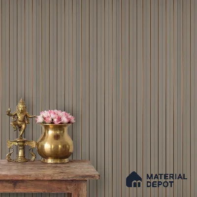 Wooden Look PN 03864 9.5 ft x 6 inch Charcoal Panel - 10 mm | Suitable for Feature Wall, TV Unit & Living Room | Width is Subjected to 5% Variation