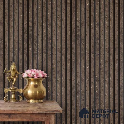 Brown Marble Look PN 03866 9.5 ft x 6 inch Charcoal Panel - 10 mm | Suitable for Feature Wall, TV Unit & Living Room | Width is Subjected to 5% Variation