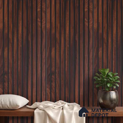 Wooden Look PN 03871 9.5 ft x 6 inch Charcoal Panel - 10 mm | Suitable for Feature Wall, TV Unit & Living Room | Width is Subjected to 5% Variation
