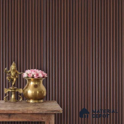 Wooden Look PN 03912 9.5 ft x 6 inch Charcoal Panel - 10 mm | Suitable for Feature Wall, TV Unit & Living Room | Width is Subjected to 5% Variation