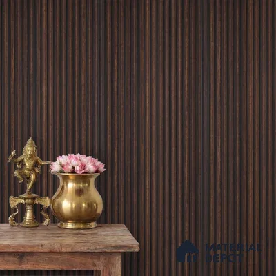 Wooden Look PN 03913 9.5 ft x 6 inch Charcoal Panel - 10 mm | Suitable for Feature Wall, TV Unit & Living Room | Width is Subjected to 5% Variation