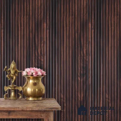 Wooden Look PN 03914 9.5 ft x 6 inch Charcoal Panel - 10 mm | Suitable for Feature Wall, TV Unit & Living Room | Width is Subjected to 5% Variation
