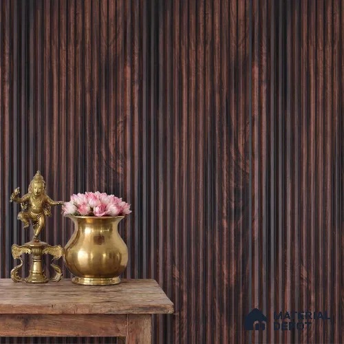 Wooden Look PN 03914 9.5 ft x 6 inch Charcoal Panel - 10 mm | Suitable for Feature Wall, TV Unit & Living Room | Width is Subjected to 5% Variation