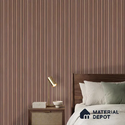 Wooden Look PN 03917 9.5 ft x 6 inch Charcoal Panel - 10 mm | Suitable for Feature Wall, TV Unit & Living Room | Width is Subjected to 5% Variation