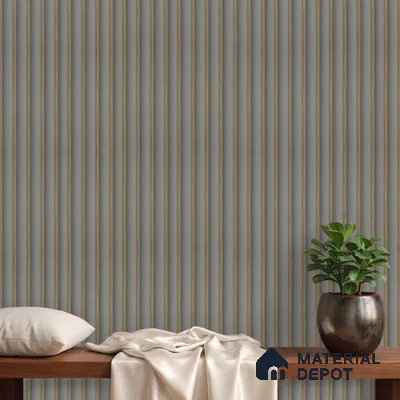 Grey Metallic Look PN 04068 9.5 ft x 4.9 inch Charcoal Panel - 12 mm | Suitable for Feature Wall, TV Unit & Living Room | Width is Subjected to 5% Variation