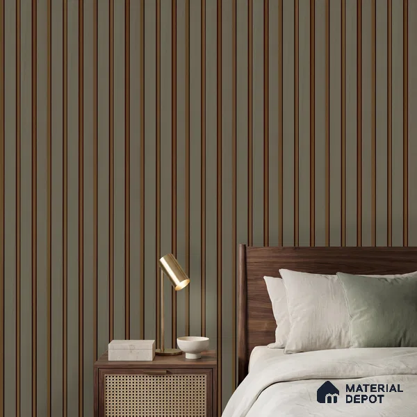 White Plain Colour Look PN 04077 9.5 ft x 4.9 inch Charcoal Panel - 12 mm | Suitable for Feature Wall, TV Unit & Living Room | Width is Subjected to 5% Variation