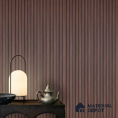 Wooden Look PN 04495 8 ft x 2 ft Charcoal Panel - 4 mm | Suitable for Feature Wall, TV Unit & Living Room | Width is Subjected to 5% Variation