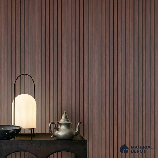 Wooden Look PN 04495 8 ft x 2 ft Charcoal Panel - 4 mm | Suitable for Feature Wall, TV Unit & Living Room | Width is Subjected to 5% Variation