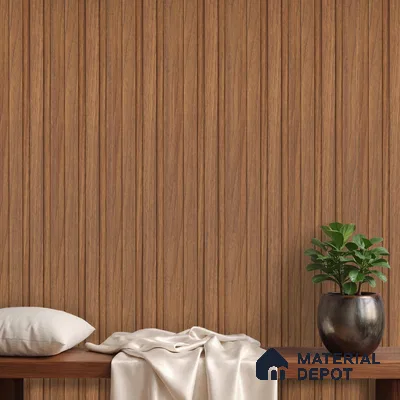 Wooden Look PN 04553 8 ft x 4.9 inch Charcoal Panel - 12 mm | Suitable for Feature Wall, TV Unit & Living Room | Width is Subjected to 5% Variation