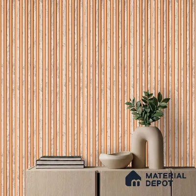 Cream Marble Look PN 04576 8 ft x 4.9 inch Charcoal Panel - 12 mm | Suitable for Feature Wall, TV Unit & Living Room | Width is Subjected to 5% Variation