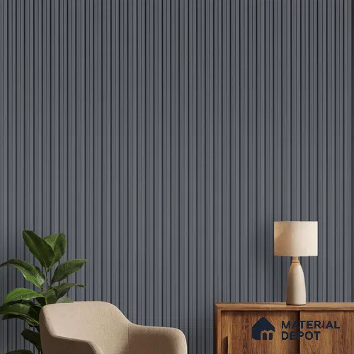Grey Plain Colour Look PN 04612 9.5 ft x 4.7 inch Charcoal Panel - 12 mm | Suitable for Feature Wall, TV Unit & Living Room | Width is Subjected to 5% Variation
