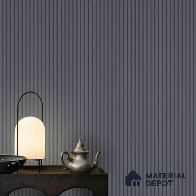 Grey Plain Colour Look PN 04627 9.5 ft x 4.7 inch Charcoal Panel - 12 mm | Suitable for Feature Wall, TV Unit & Living Room | Width is Subjected to 5% Variation