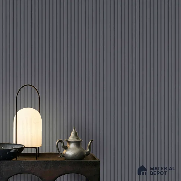 Grey Plain Colour Look PN 04627 9.5 ft x 4.7 inch Charcoal Panel - 12 mm | Suitable for Feature Wall, TV Unit & Living Room | Width is Subjected to 5% Variation