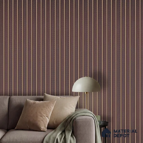 Brown Fabric Look PN 04630 B 9.5 ft x 4.7 inch Charcoal Panel - 12 mm | Suitable for Feature Wall, TV Unit & Living Room | Width is Subjected to 5% Variation