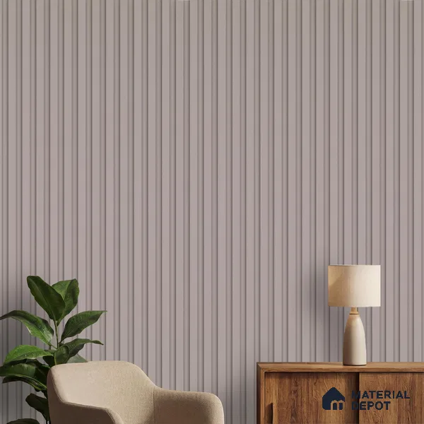 Grey Plain Colour Look PN 04874 9.5 ft x 4.7 inch Charcoal Panel - 12 mm | Suitable for Feature Wall, TV Unit & Living Room | Width is Subjected to 5% Variation