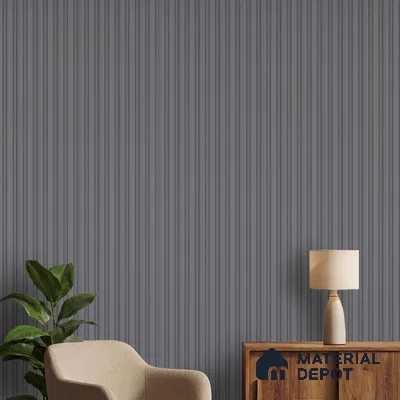 Grey Plain Colour Look PN 04878 9.5 ft x 4.7 inch Charcoal Panel - 12 mm | Suitable for Feature Wall, TV Unit & Living Room | Width is Subjected to 5% Variation