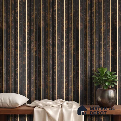 Black Marble Look PN 05102 9 ft x 6.6 inch Charcoal Panel - 12 mm | Suitable for Feature Wall, TV Unit & Living Room | Width is Subjected to 5% Variation