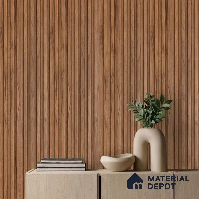 Wooden Look PN 05124 9 ft x 4.9 inch Charcoal Panel - 12 mm | Suitable for Feature Wall, TV Unit & Living Room | Width is Subjected to 5% Variation