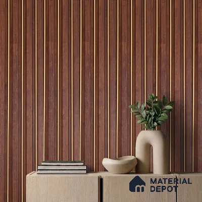 Wooden Look PN 05655 9.5 ft x 4.9 inch Charcoal Panel - 11 mm | Suitable for Feature Wall, TV Unit & Living Room | Width is Subjected to 5% Variation