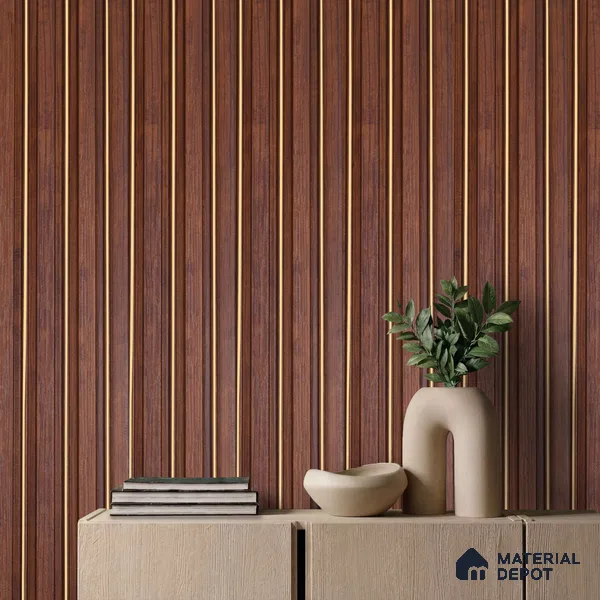 Wooden Look PN 05655 9.5 ft x 4.9 inch Charcoal Panel - 11 mm | Suitable for Feature Wall, TV Unit & Living Room | Width is Subjected to 5% Variation