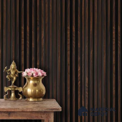 Wooden Look PN 05764 9.5 ft x 7.8 inch Charcoal Panel - 12 mm | Suitable for Feature Wall, TV Unit & Living Room | Width is Subjected to 5% Variation