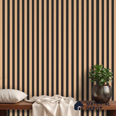 Wooden Look PN 05765 9.5 ft x 7.8 inch Charcoal Panel - 12 mm | Suitable for Feature Wall, TV Unit & Living Room | Width is Subjected to 5% Variation