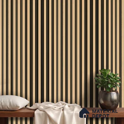 Gold Metallic Look PN 05769 9.5 ft x 7.8 inch Charcoal Panel - 12 mm | Suitable for Feature Wall, TV Unit & Living Room | Width is Subjected to 5% Variation