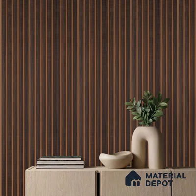 Brown Fabric Look PN 05771 9.5 ft x 7.8 inch Charcoal Panel - 12 mm | Suitable for Feature Wall, TV Unit & Living Room | Width is Subjected to 5% Variation