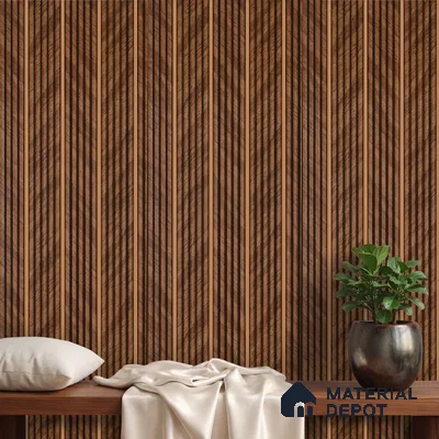 Wooden Look PN 05782 9.5 ft x 7.8 inch Charcoal Panel - 12 mm | Suitable for Feature Wall, TV Unit & Living Room | Width is Subjected to 5% Variation