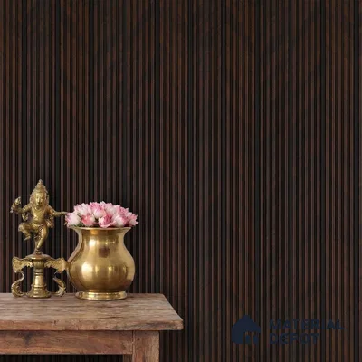 Wooden Look PN 05785 9.5 ft x 7.8 inch Charcoal Panel - 12 mm | Suitable for Feature Wall, TV Unit & Living Room | Width is Subjected to 5% Variation