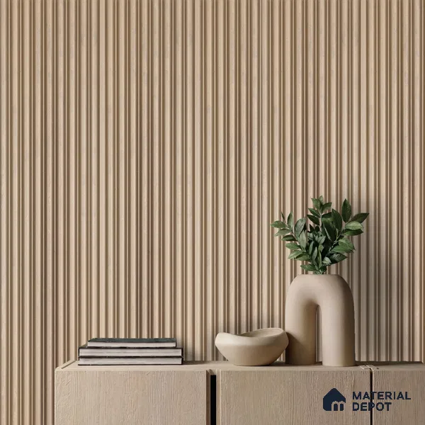 Gold Metallic Look PN 05986 8 ft x 3.8 inch Charcoal Panel - 7 mm | Suitable for Feature Wall, TV Unit & Living Room | Width is Subjected to 5% Variation