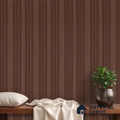 Wooden Look PN 06035 8 ft x 4.9 inch Charcoal Panel - 12 mm | Suitable for Feature Wall, TV Unit & Living Room | Width is Subjected to 5% Variation