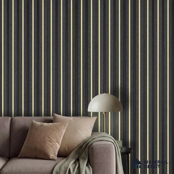 Black Marble Look PN 06043 8 ft x 4.9 inch Charcoal Panel - 12 mm | Suitable for Feature Wall, TV Unit & Living Room | Width is Subjected to 5% Variation
