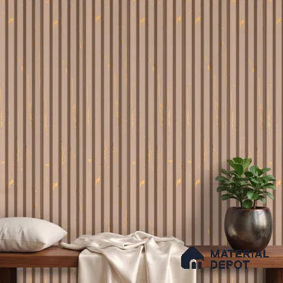 Beige Marble Look PN 06155 9.5 ft x 7.8 inch Charcoal Panel - 12 mm | Suitable for Feature Wall, TV Unit & Living Room | Width is Subjected to 5% Variation