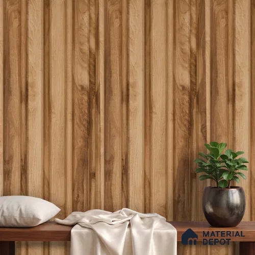 Wooden Look PN 06162 9.5 ft x 7.8 inch Charcoal Panel - 12 mm | Suitable for Feature Wall, TV Unit & Living Room | Width is Subjected to 5% Variation